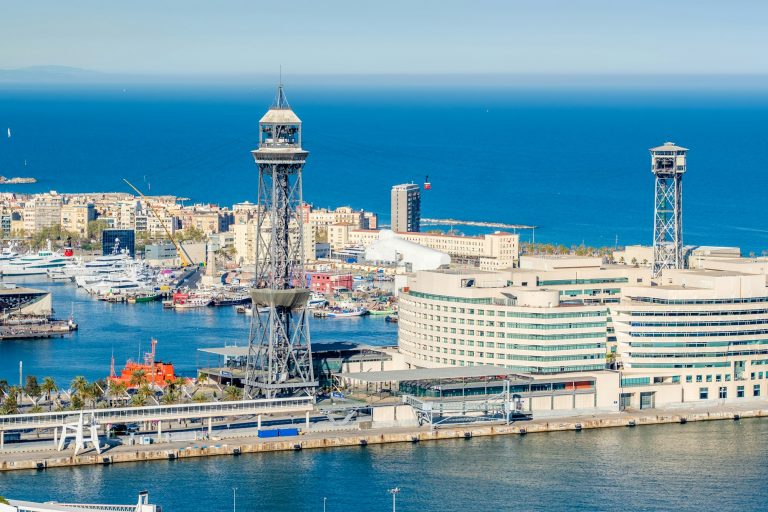 Port Vell overlook, Barcelona, Catalonia