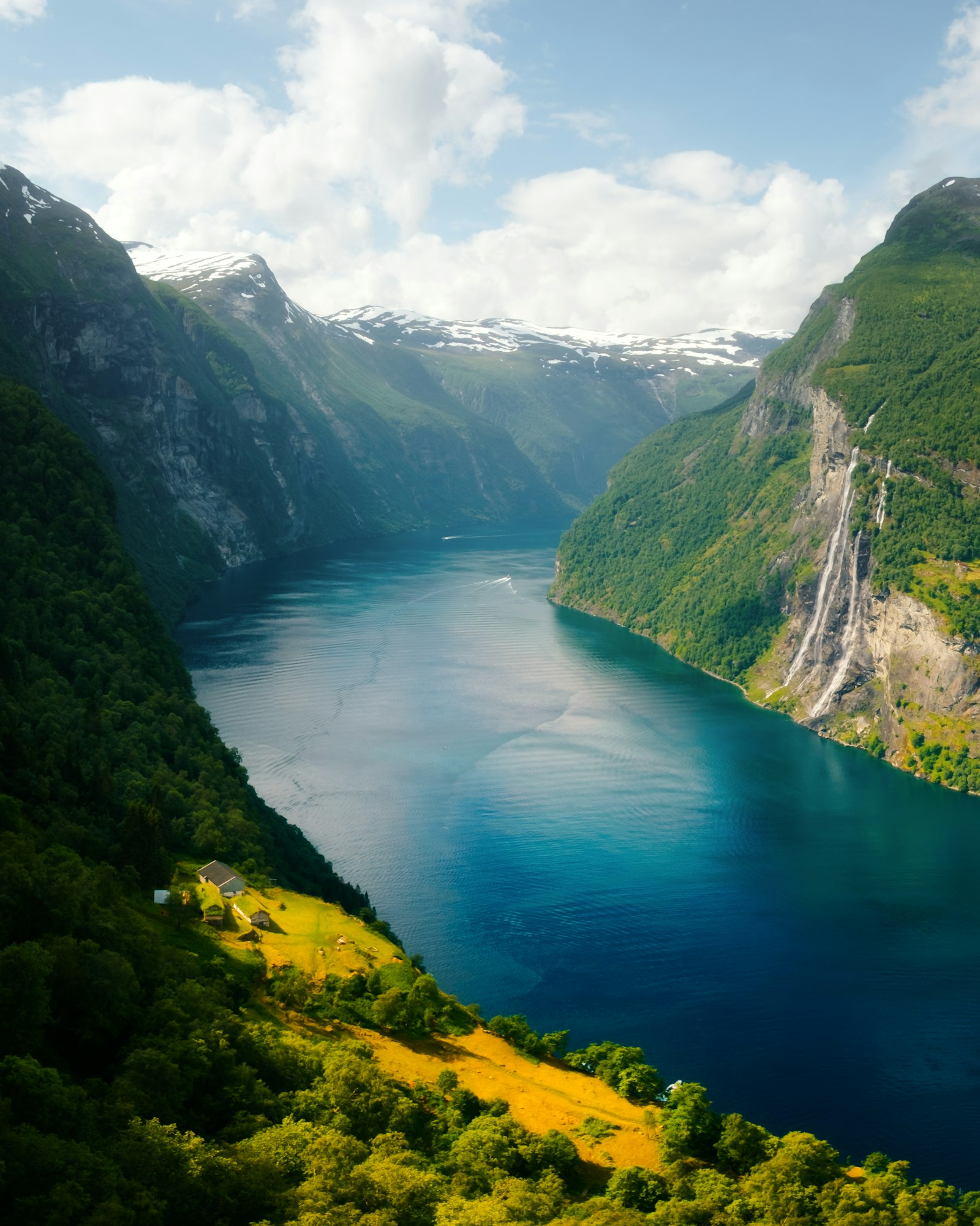 Breathtaking view of Sunnylvsfjorden fjord