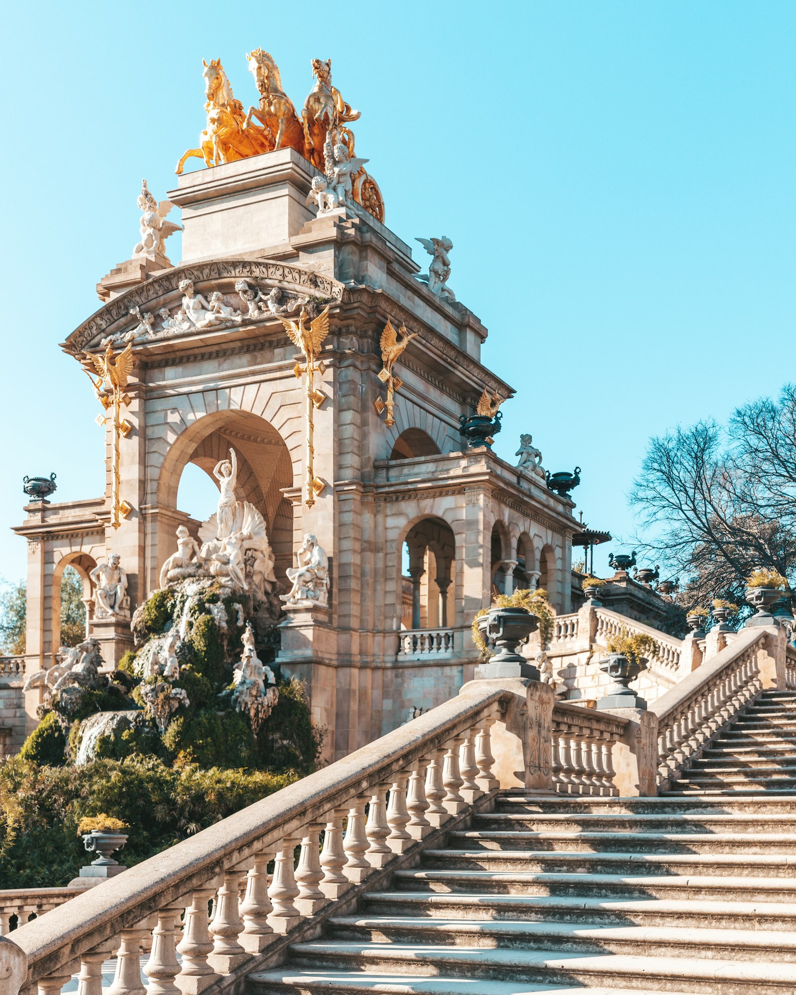 Cascada del Parque de la Ciudadela in Barcelona