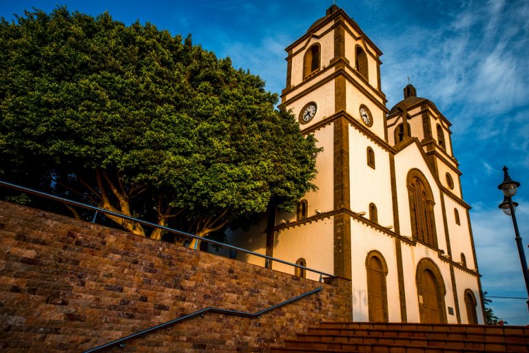 Church in Ingenio town on Gran Canaria island