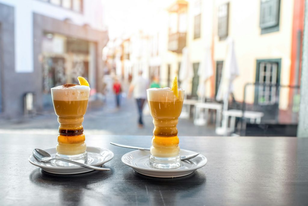 Traditioanl canarian coffee barraquito